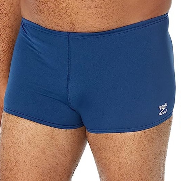 Speedo Swim Speedo Mens Swimsuit Square Leg Endurance Solid In Navy